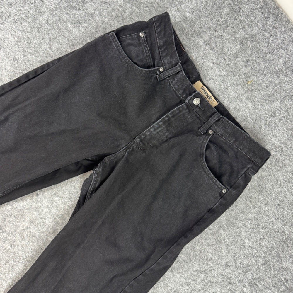 Wrangler Authentics Mens Black Relaxed Fit Jeans 10ZM200BK 33x30 Cotton Denim